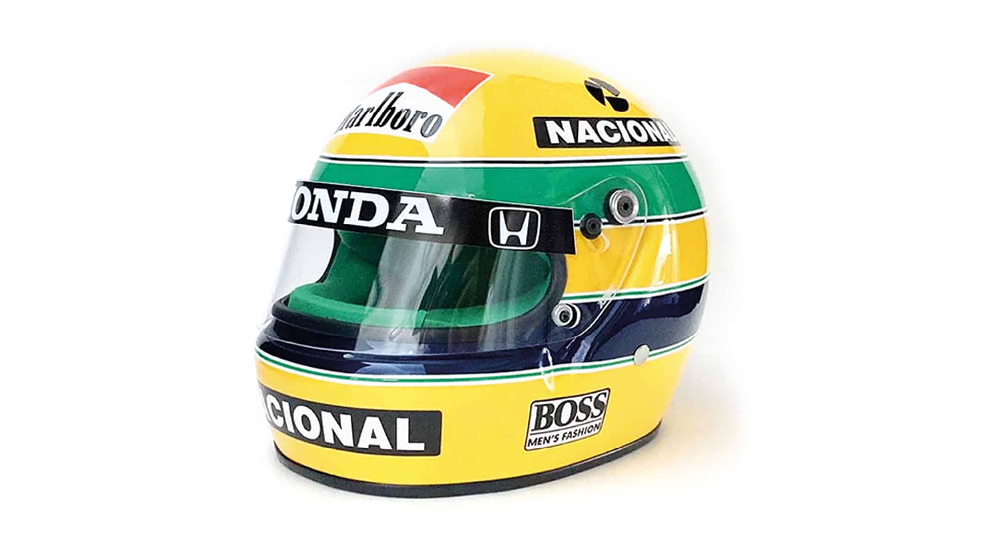 Ayrton Senna replica helmet