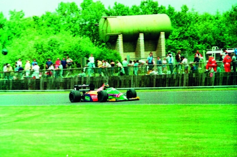 Benetton of Thierry Boutsen at the 1987 British Grand Prix