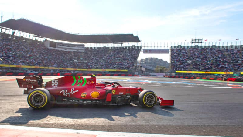 Carlos Sainz at 2021 Mexico Grand Prix