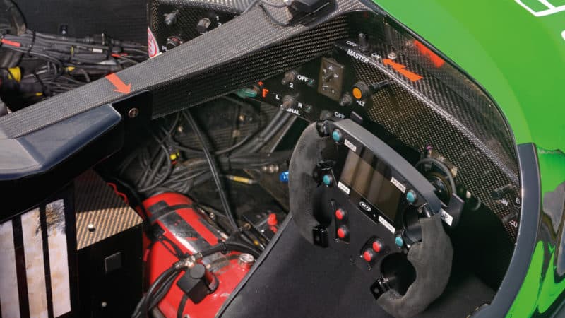 Cockpit of Nasamax LMP1 car
