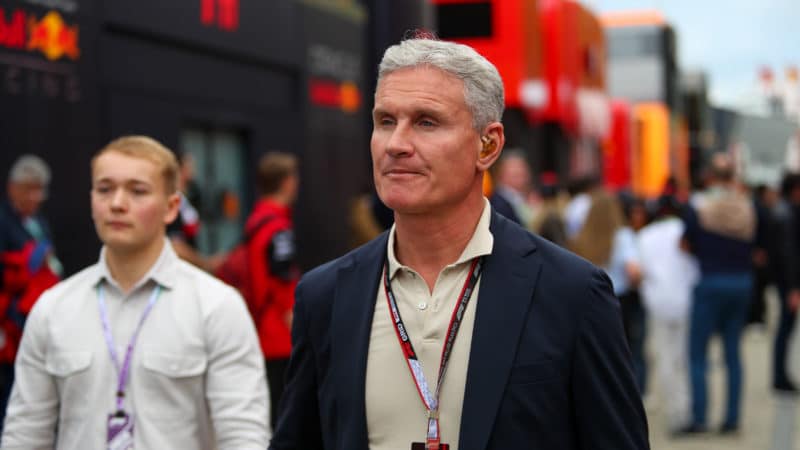David Coulthard former F1 driver during the Formula 1 Championship Formula 1 Rolex Emilia Romagna Grand Prix 2022, 4rd round of the 2022 FIA Formula One World Championship Free Practises and Sprint Race on April 23, 2022 at the Enzo e Dino Ferrari Circuit in Imola, Italy (Photo by Alessio De Marco/LiveMedia/NurPhoto via Getty Images)