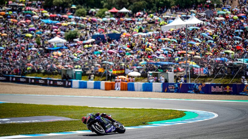 Fabio Quartararo in the 2022 MotoGp Spanish Grand Prix