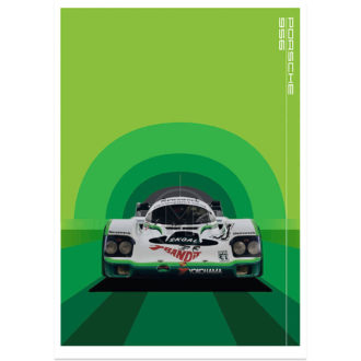 Product image for Porsche | 956-114 | Skoal | Art Print | Poster | By Gruppe See
