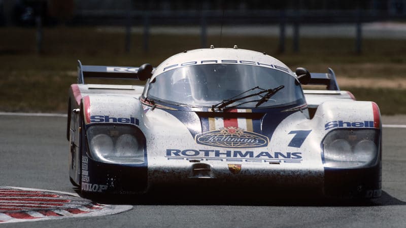Jacky Ickx in Porsche 956 at Le Mans in 1982