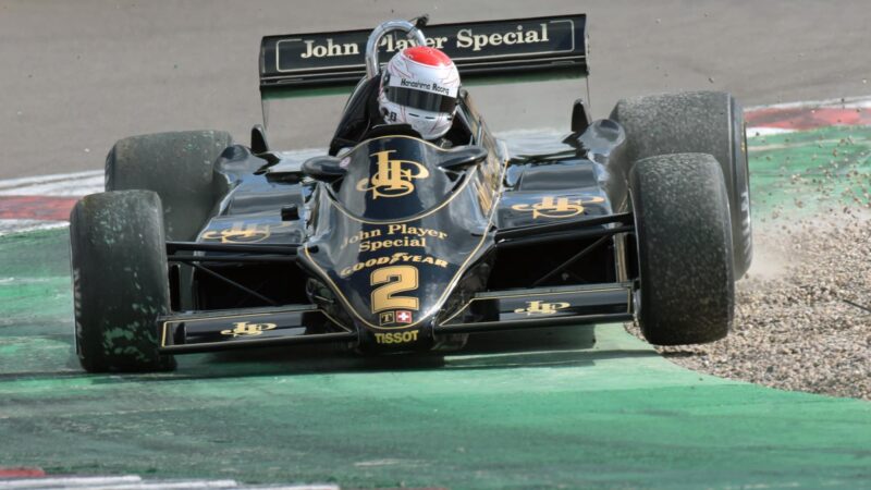 Lotus 91 of Katsu Kubota in Lotus 91 at Donington Historic 2022