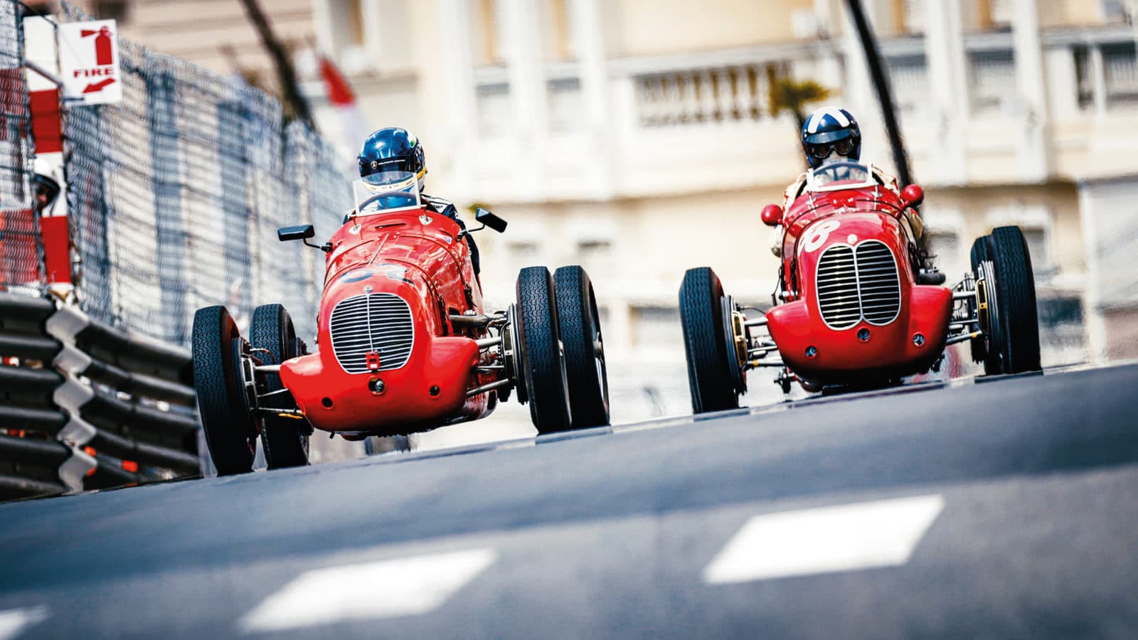Maseratis battle in the 2022 Monaco Historic Grand Prix