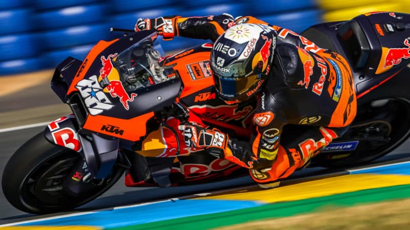Miguel Oliveira on KTM in the 2022 MotoGP French Grand Prix