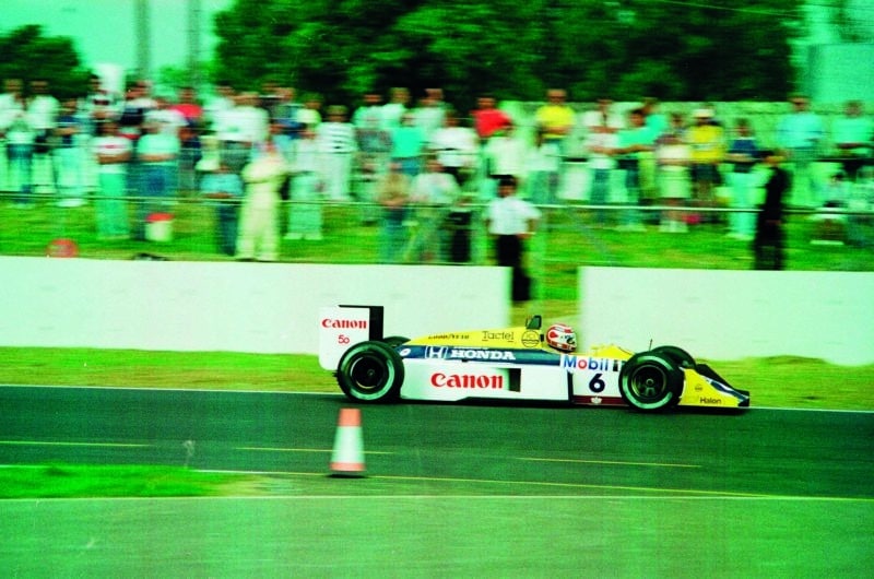 Nelson Piquet in Williams at the 1987 British Grand Prix