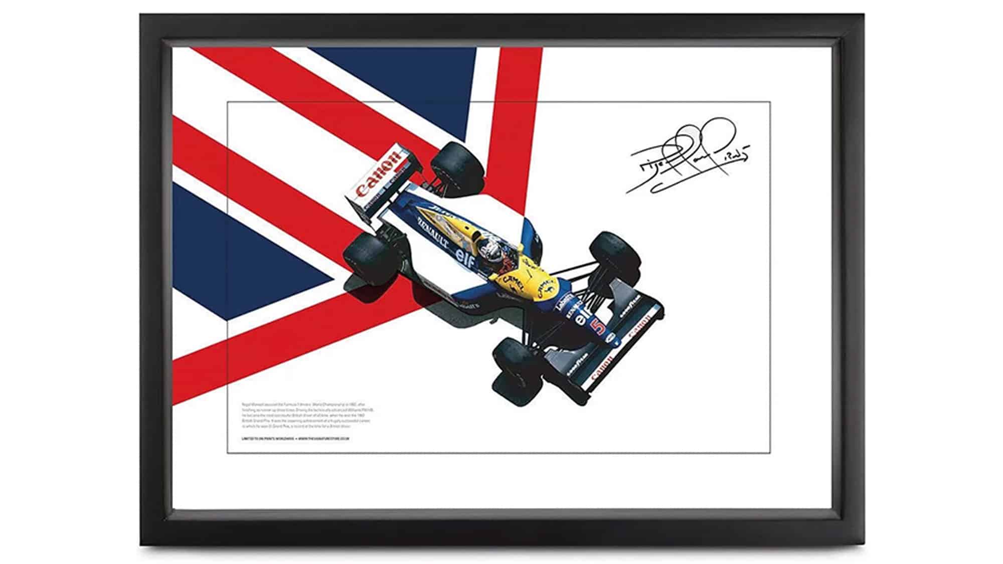 Nigel Mansell signed image