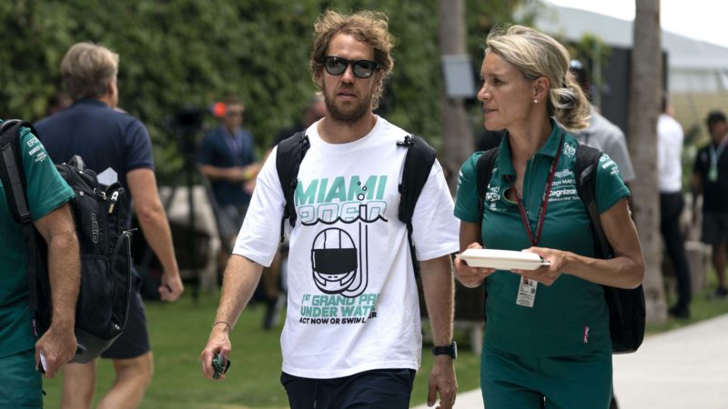 Sebastian-Vettel-in-climate-change-t-shirt-warning-the-Miami-GP-will-be-under-water-by-2060