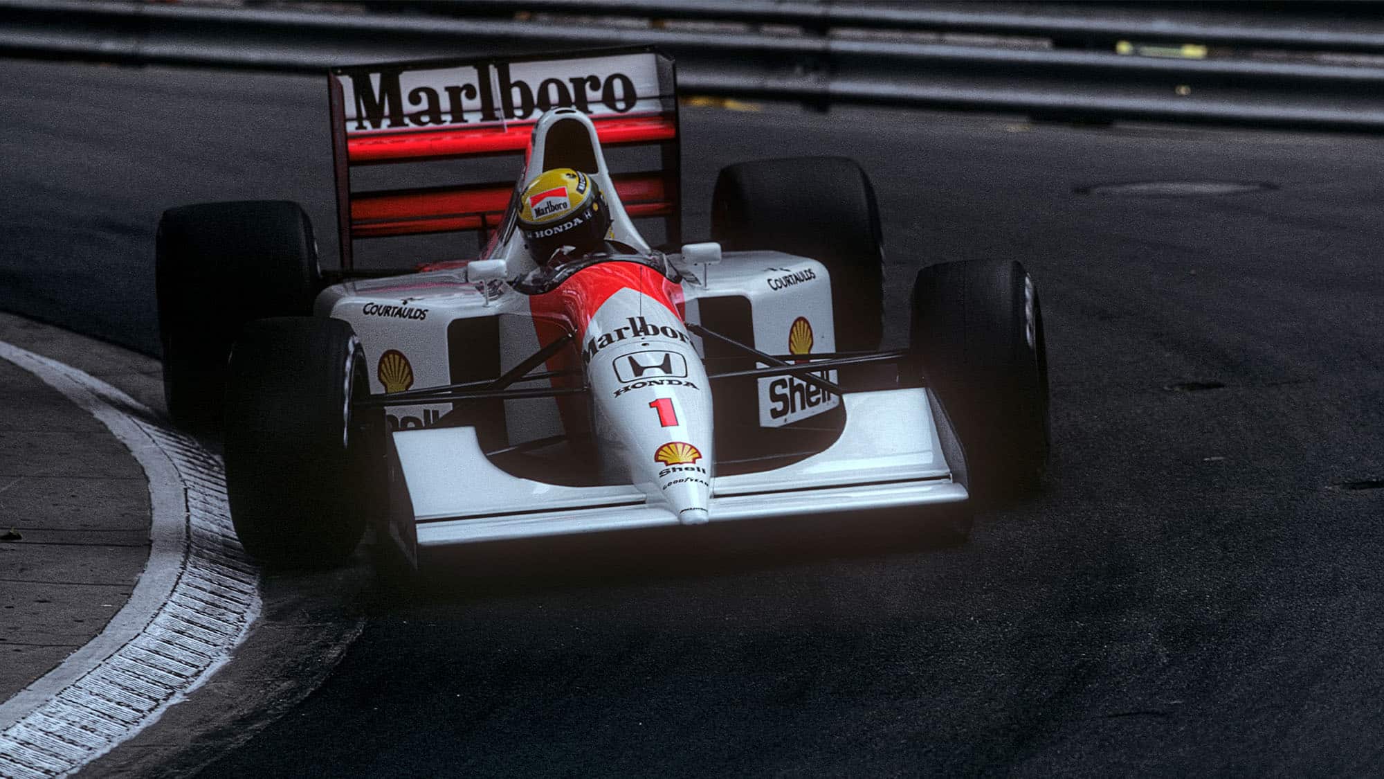 Ayrton Senna, McLaren-Honda MP4/7A, Grand Prix of Monaco, Monaco, 31 May 1992. (Photo by Paul-Henri Cahier/Getty Images)