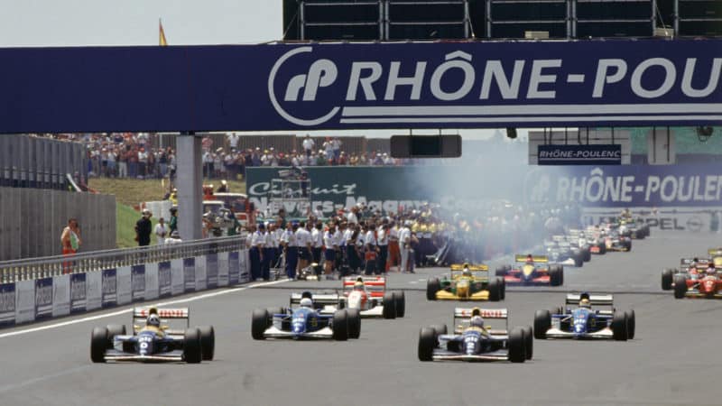 Start of the 1993 French Grand Prix