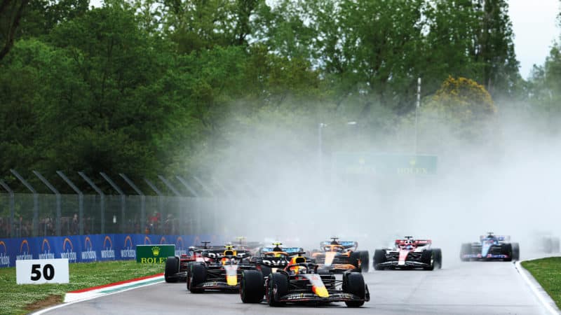 Start of the 2022 Emilia Romagna Grand Prix at Imola