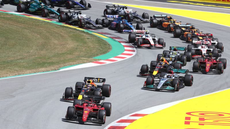 Start of the 2022 Spanish Grand Prix