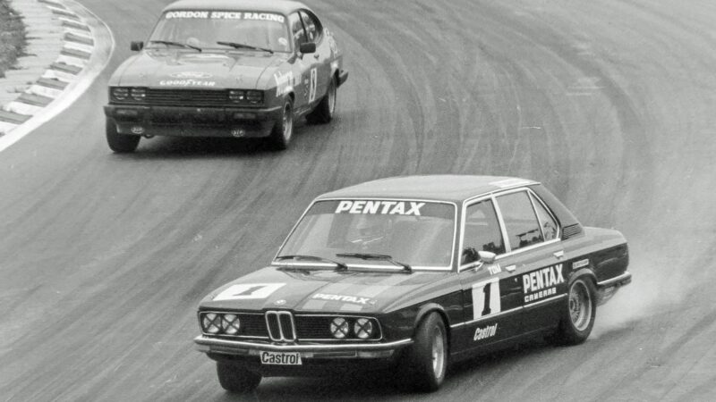 Tom Walkinshaw ahead of Chris Craft at Brands Hatch in 1978