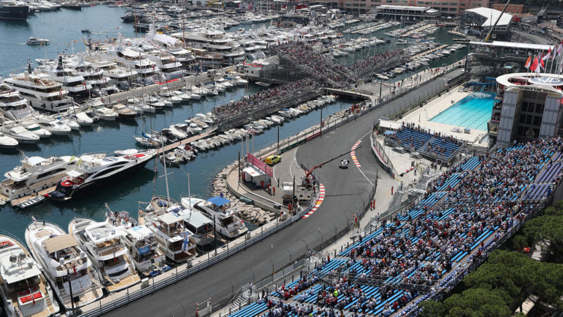 View of Monaco harbour during the F1 Grand Prix weekend