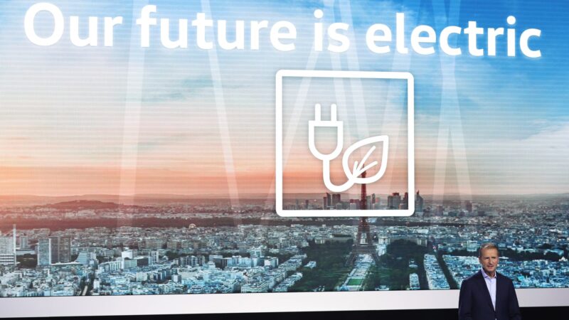 Volkswagen electric future poster