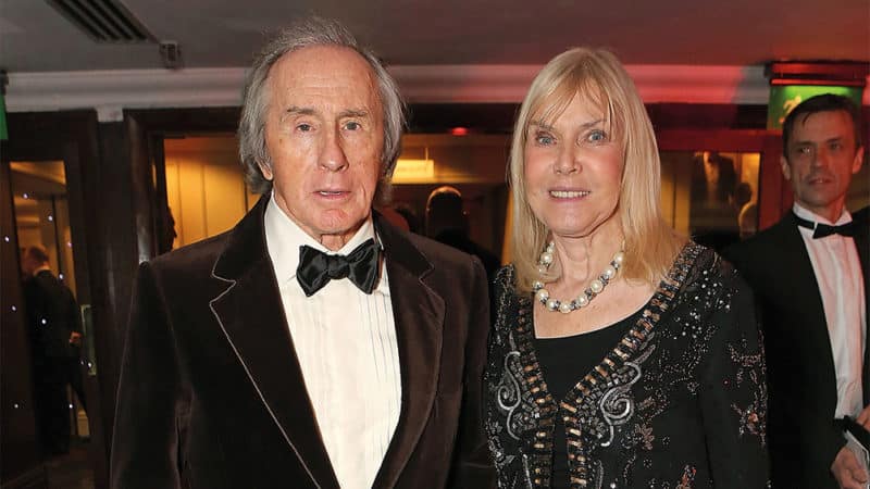 Sir Jackie and Lady Helen Stewart at the 2015 Autosport Awards in the Grosvenor House Hotel, London