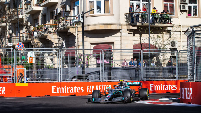 Valtteri Bottas Mercedes at 2019 Azerbaijan GP