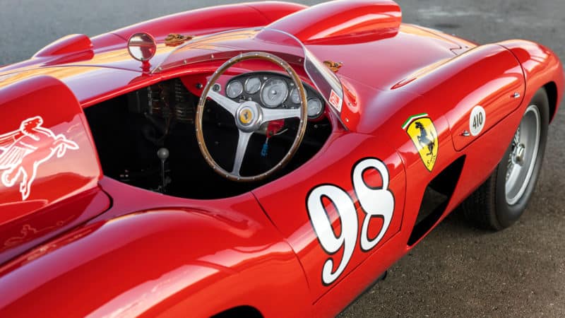 1955 Ferrari Sport Spider cockpit