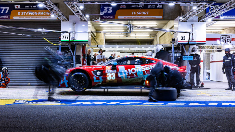 33 KEATING Ben (usa), CHAVES Henrique (prt), SORENSEN Marco (dnk), TF Sport, Aston Martin Vantage AMR, pitlane, during the 2022 24 Hours of Le Mans, 3rd round of the 2022 FIA World Endurance Championship, on the Circuit de la Sarthe, from June 11 to 12, 2022 in Le Mans, France - Photo Joao Filipe / DPPI
