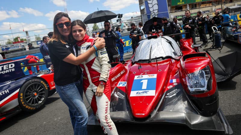 MILLE Amanda with WADOUX Lilou (fra), Richard Mille Racing Team, Oreca 07 - Gibson, portrait during the 2022 24 Hours of Le Mans, 3rd round of the 2022 FIA World Endurance Championship, on the Circuit de la Sarthe, from June 11 to 12, 2022 in Le Mans, France - Photo Germain Hazard / DPPI