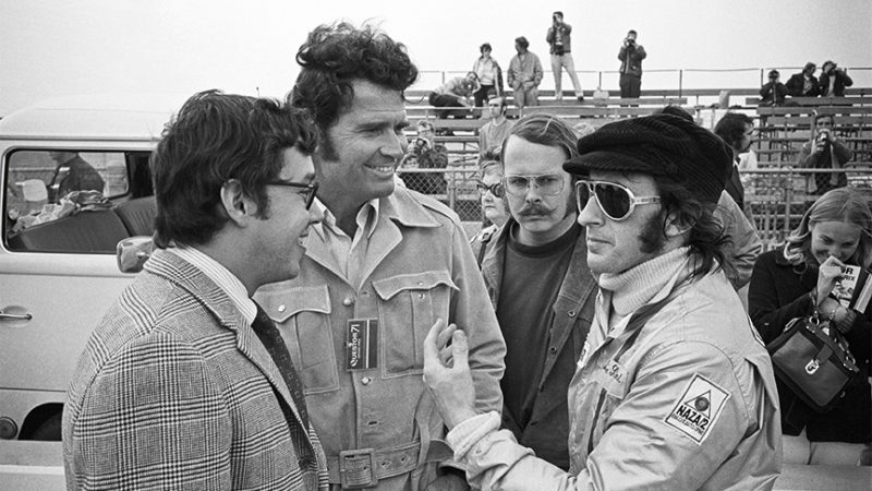 US actor James Garner with Stewart at the 1971