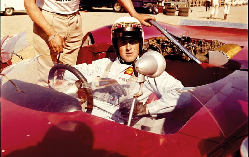 Stewart Stewart at Riverside International Raceway in 1965