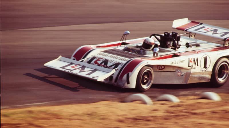 Jackie Stewart at 1971 Times Grand Prix - Riverside International Raceway