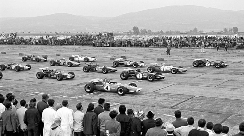 The front row at Tulln-Langenlebarn, Austria