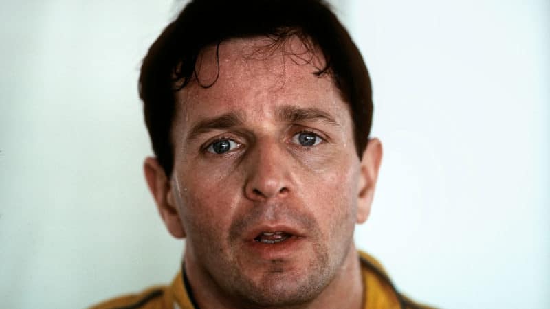 Martin Brundle, Benetton-Ford B191B OR Benetton-Ford B192, Grand Prix of Great Britain, Silverstone Circuit, Silverstone, England, July 12, 1992. (Photo by Paul-Henri Cahier/Getty Images)
