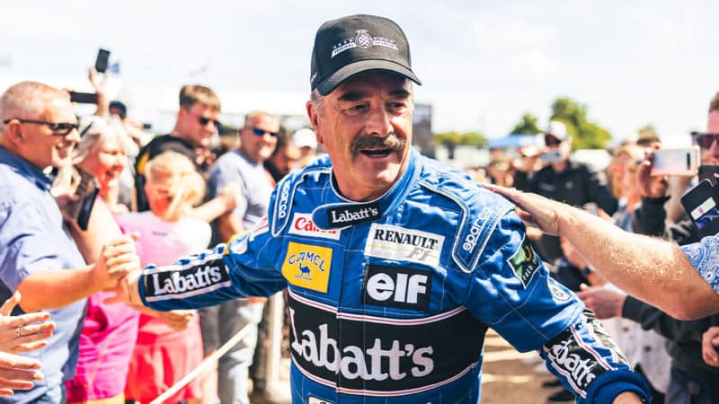 Nigel Mansell at 2022 Goodwood Festival of Speed