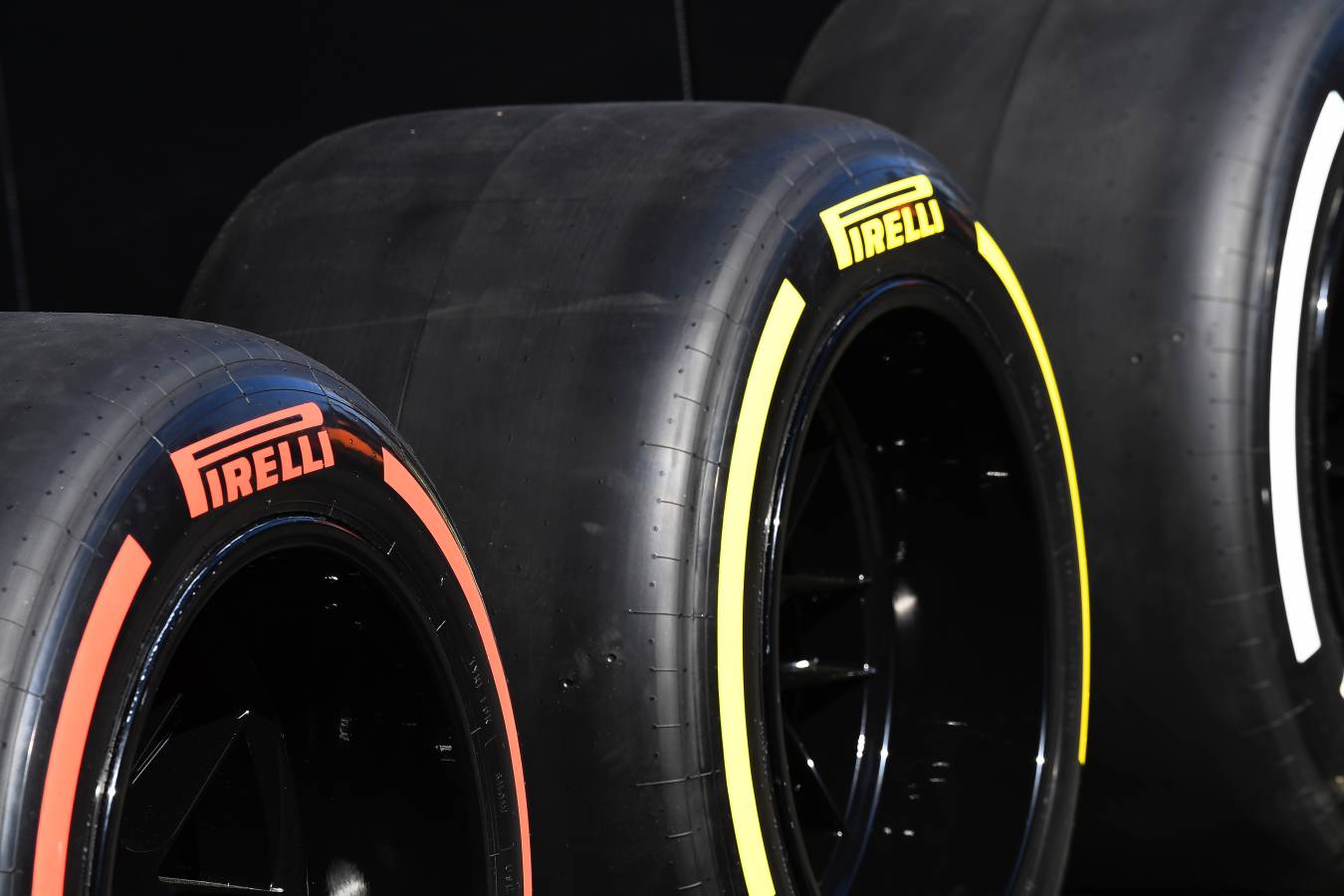 New 18in tyres during 2022 pre-season test at  the Circuit de Barcelona Catalunya