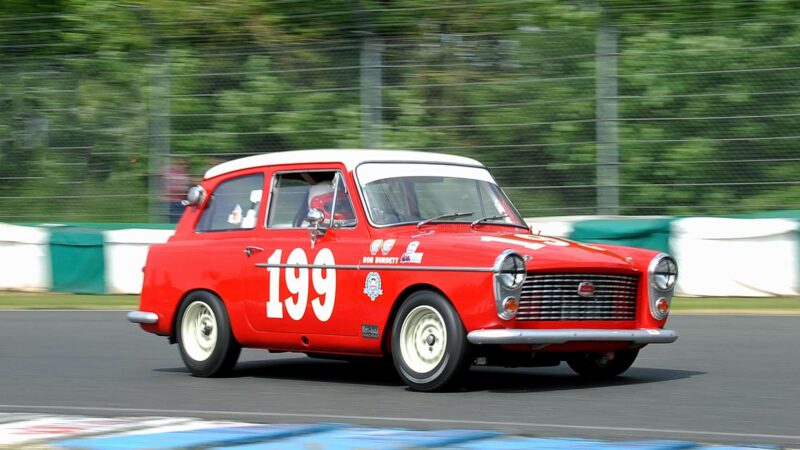 Get my drift? Robert Burdett hammers through the Esses in his Austin A40