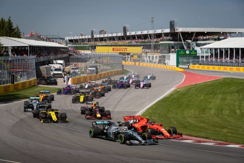 Start of the 2019 Canadian Grand Prix