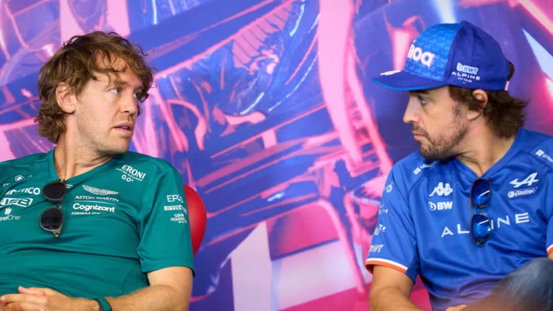 2022-F1-drivers-Sebastian-Vettel-and-Fernando-Alonso
