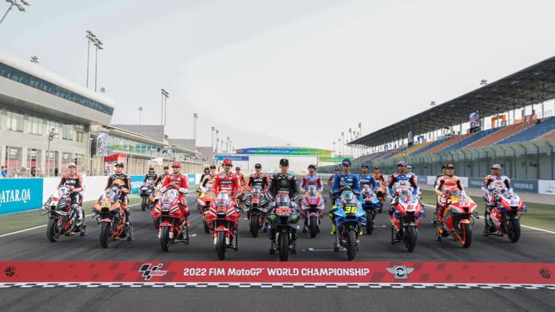 2022 MotoGP rider group shot