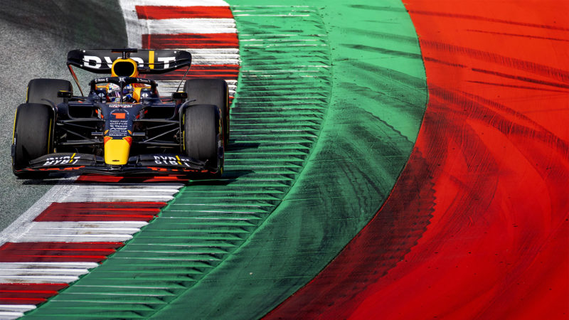 SPIELBERG - Max Verstappen (1) with the Oracle Red Bull Racing RB18 Honda during the Sprint race ahead of the F1 Grand Prix of Austria at the Red Bull Ring on July 9, 2022 in Spielberg, Austria. ANP SEM VAN DER WAL (Photo by ANP via Getty Images)