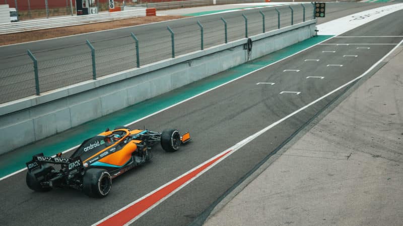 Colton Herta testing McLaren F1 team, 2022
