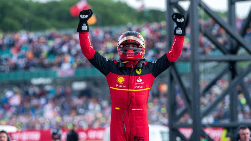 Ferrari driver Carlos Sainz at the 2022 British GP