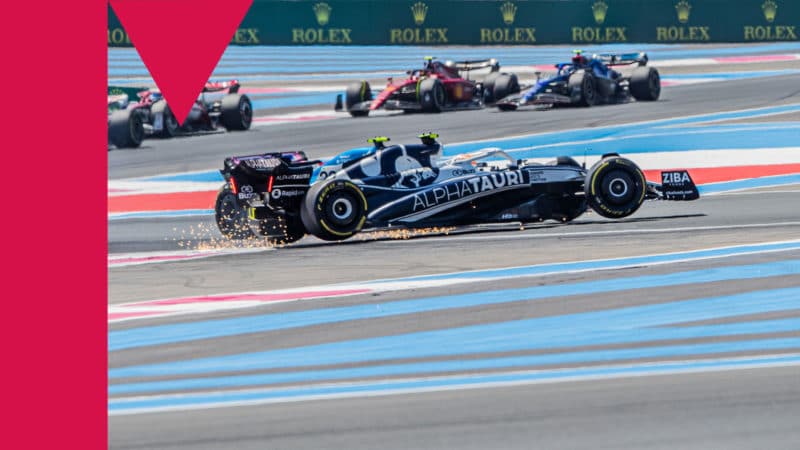 AlphaTauri's-Yuki-Tsunoda-gets-hit-by-Alpine's-Esteban-Ocon-during-the-2022-French-GP-at-Paul-Ricard