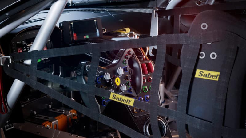 Cockpit of Ferrari 296 GT3