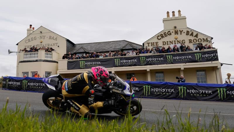 Douglas, Isle Of Man. 06th June, 2022. David Johnson (600 Yamaha) representing the RICH Energy OMG Racing team during the Monster Energy Supersport TT Race 1 at the Isle of Man, Douglas, Isle of Man on the 6 June 2022. Photo by David Horn/PRiME Media Images Credit: PRiME Media Images/Alamy Live News - Image ID: 2JBM43F (RM)
