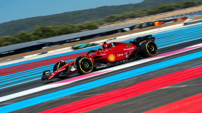 Ferrari-of-Carlos-Sainz-in-the-2022-French-Grand-Prix