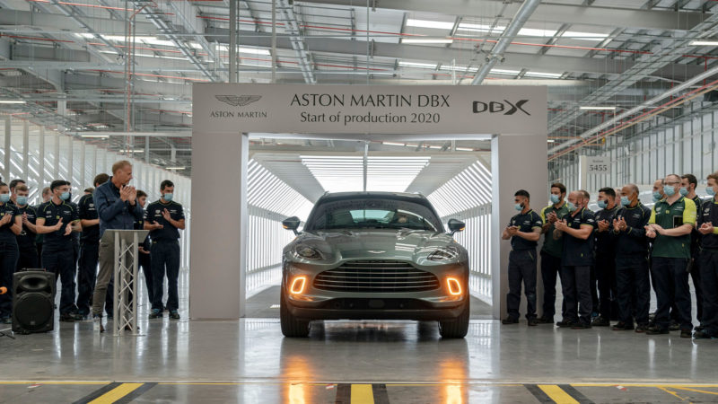 First Aston Martin DBX drives off the production line