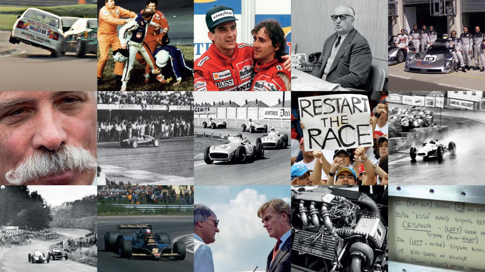 Grid of moments that changed racing
