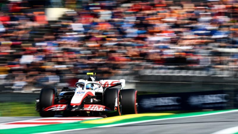 Haas of Mick Schumacher in qualifying for the 2022 Austrian Grand Prix