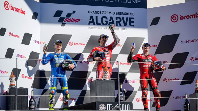 Joan-Mir-riding-for-Suzuki-MotoGP-team-at-the-2021-Portuguese-GP-in-Portimao