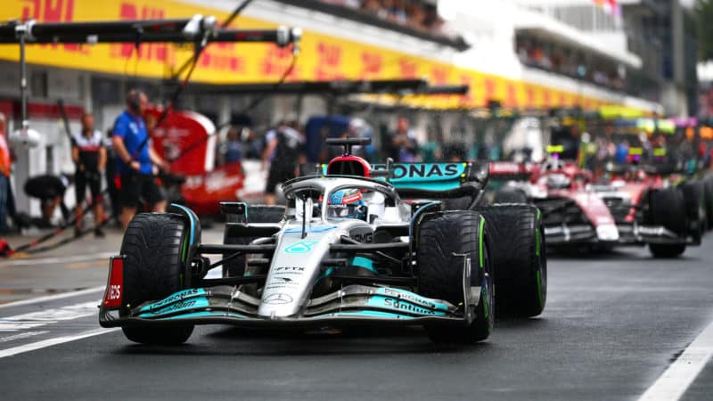 Mercedes-F1-driver-George-Russell-at-the-2022-Hungarian-GP-at-the-Hungaroring
