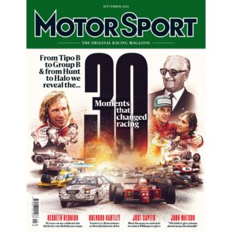 Product image for September 2022 | Moments that Changed Motor Sport | Motor Sport Magazine